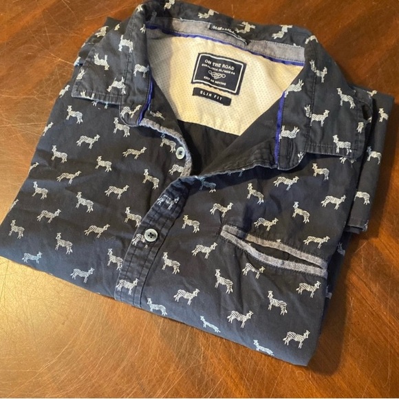 On The Road Other - On The Road Blue Casual Button Down Shirt